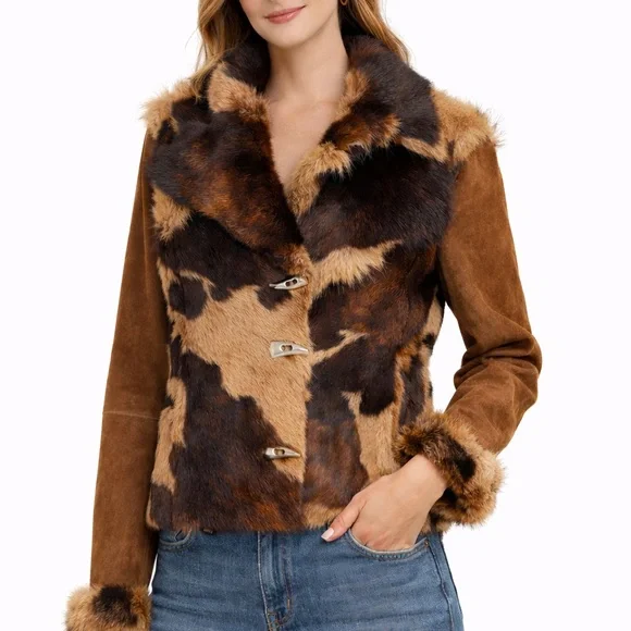 100% Sheepskin Reversible Jacket Medium - Picture 2 of 12